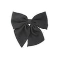 thumbnail image 1 of Time and Tru Women's Fabric Bow Hair Barrette, Black, 1 of 3