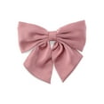 thumbnail image 1 of Time and Tru Women's Fabric Bow Hair Barrette, Pink, 1 of 5