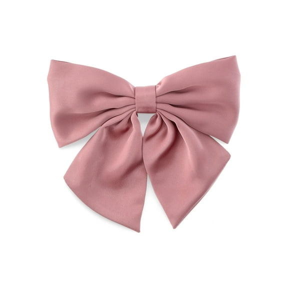 Time and Tru Women's Fabric Bow Hair Barrette, Pink