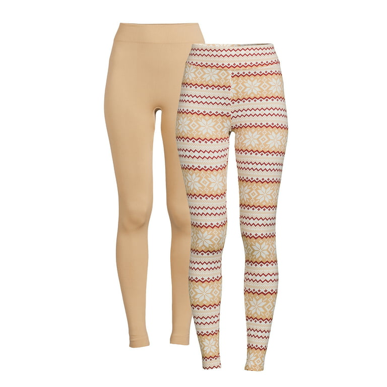 One Time Thing Printed Leggings - Brown/combo