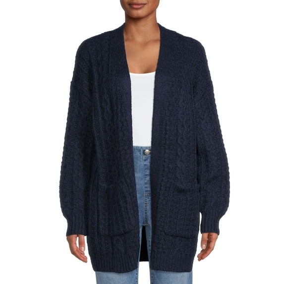 Time and Tru Women's Fashion Cable Cardigan
