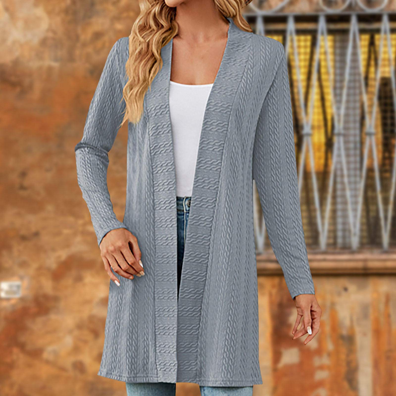 Time and Tru Women's Fashion Fall Winter Cardigan Sweater Coat Color