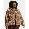 Time and Tru Women's and Women's Plus Faux Fur Hoo
