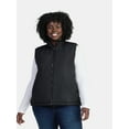 thumbnail image 1 of Time and Tru Women's and Women's Plus Faux Fur Reversible Vest, Sizes XS-2X, 1 of 4