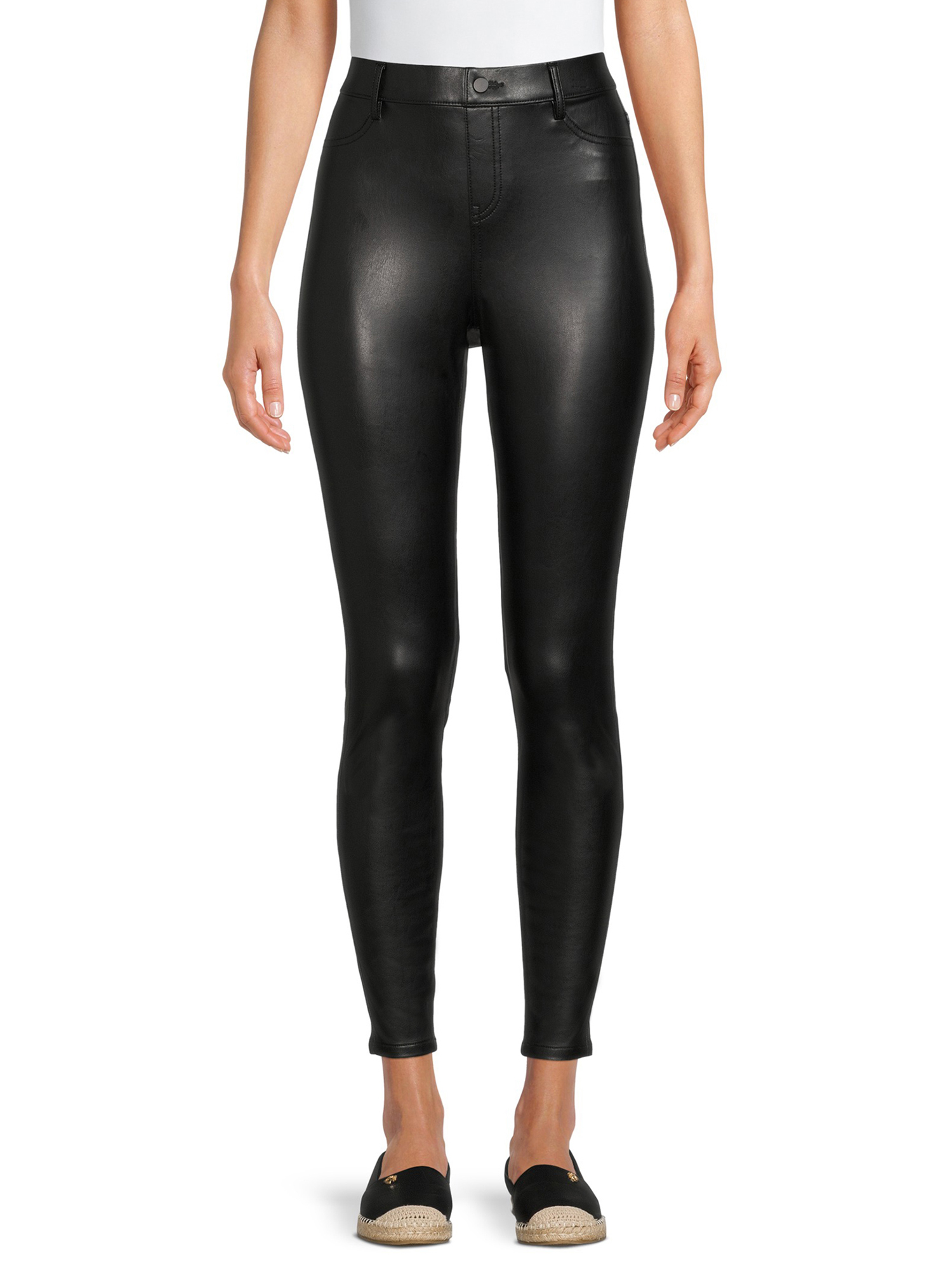 Time and Tru Women's Faux Leather Jegging - Walmart.com