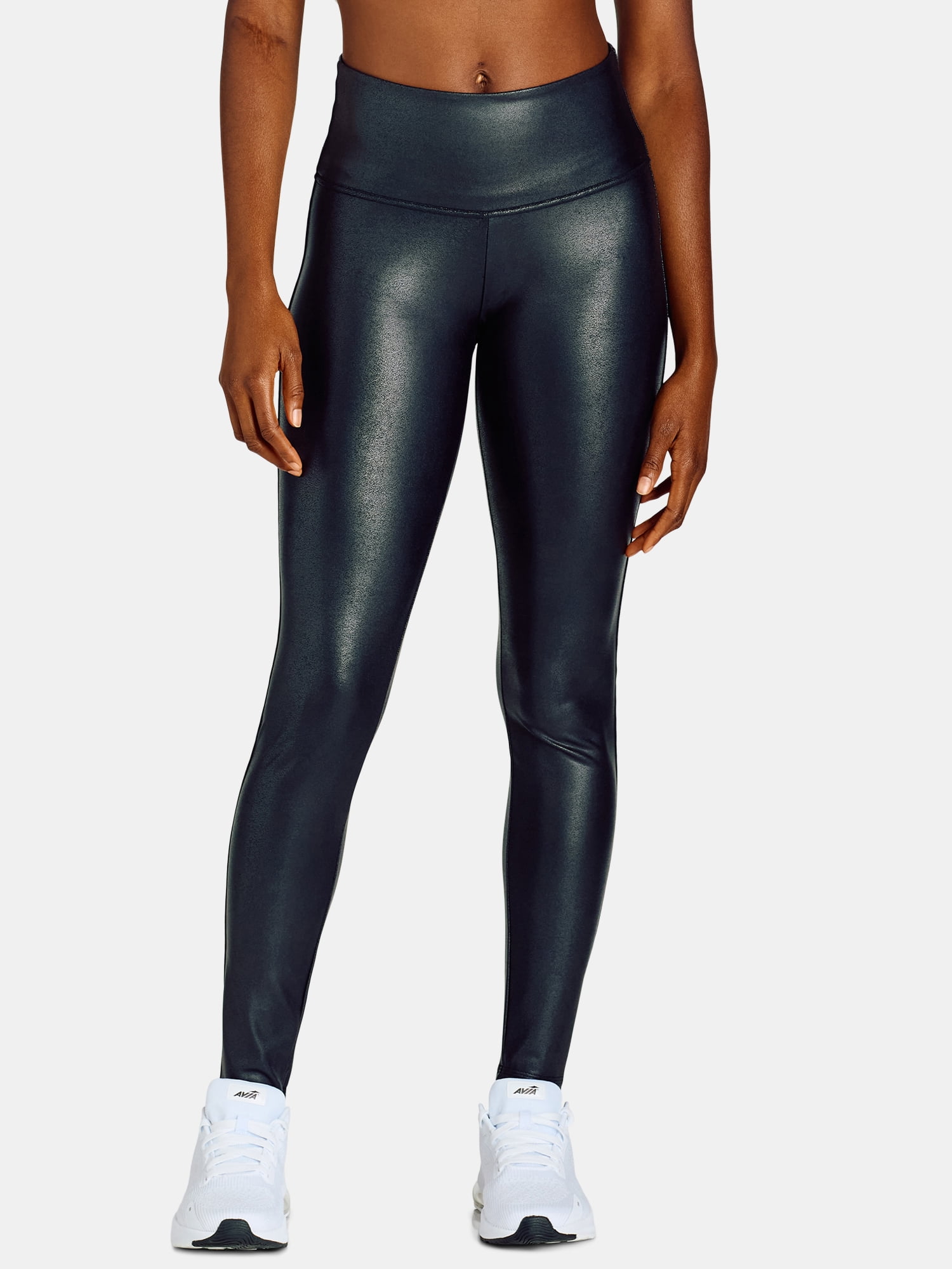 Time and Tru Women's Faux Leather Leggings, Full Length, Sizes XS-XXXL