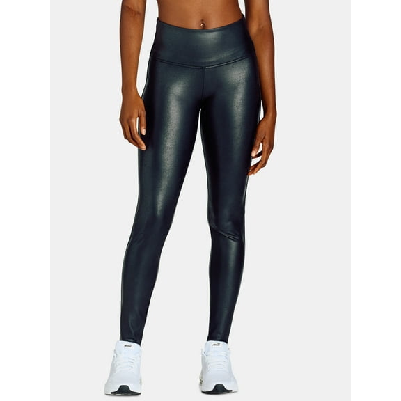 Time and Tru Women's Faux Leather Leggings, Full Length, Sizes XS-XXXL