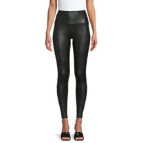 Time and Tru Women's Faux Leather Leggings, Sizes S-3XL