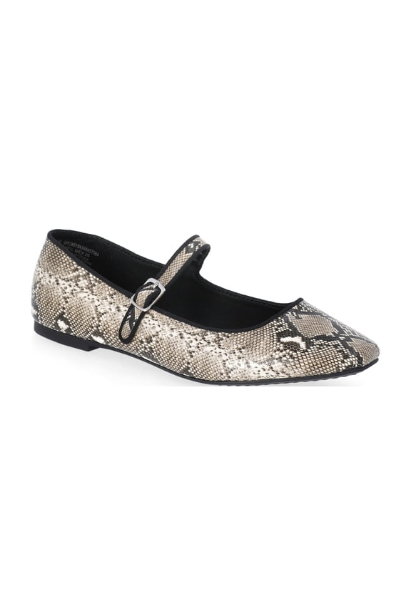 Women's Faux Leather Mary Jane Flats