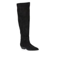 thumbnail image 1 of Time and Tru Women's Faux Suede Western Over The Knee Boots, 1 of 5