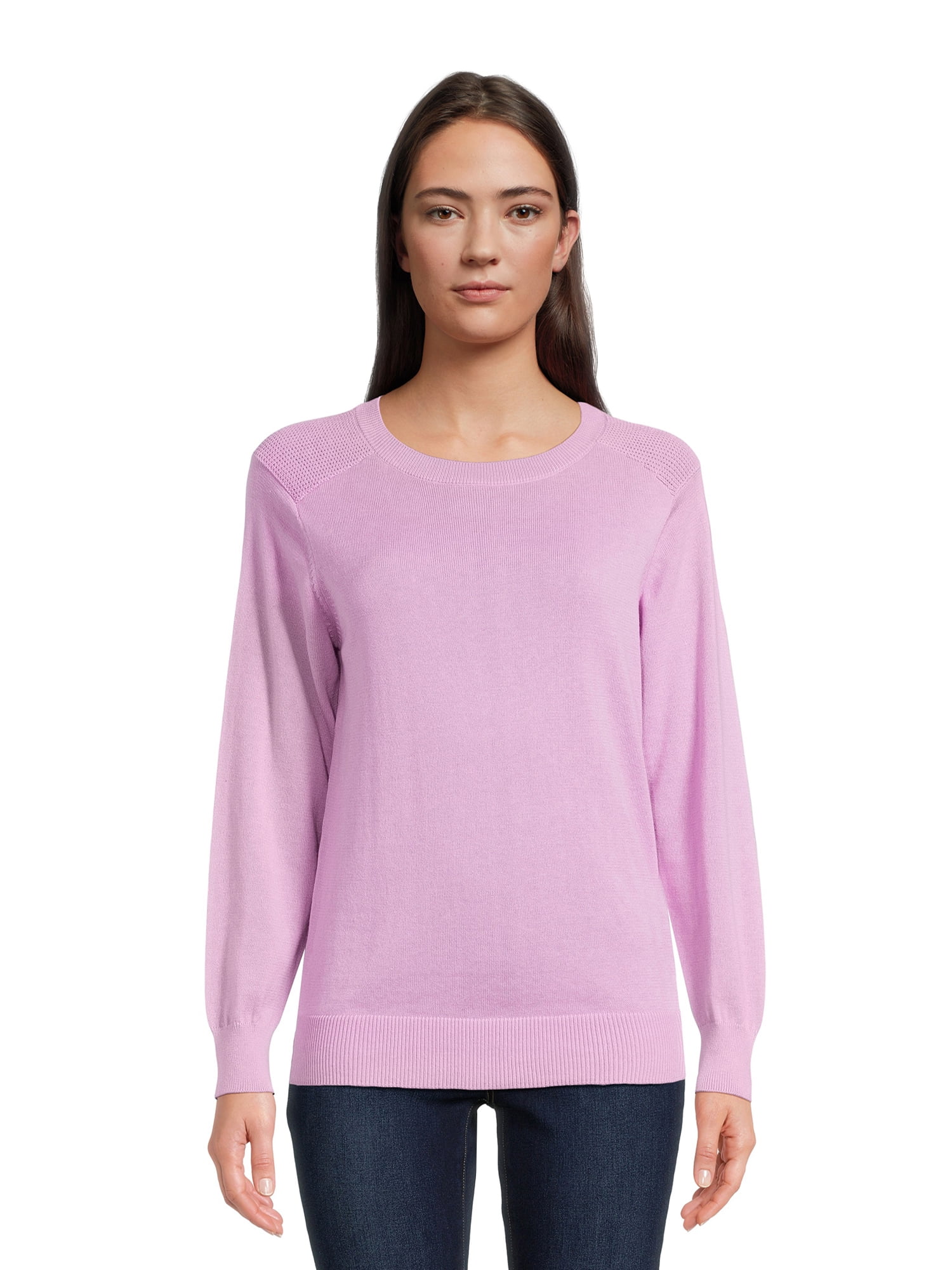 Time and Tru Women's Fine Gauge Sweater, Lightweight, Sizes XSXXXL