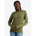 thumbnail image 1 of Time and Tru Women’s Fine Gauge Sweater with Long Sleeves, Lightweight, Sizes XS-XXXL, 1 of 5