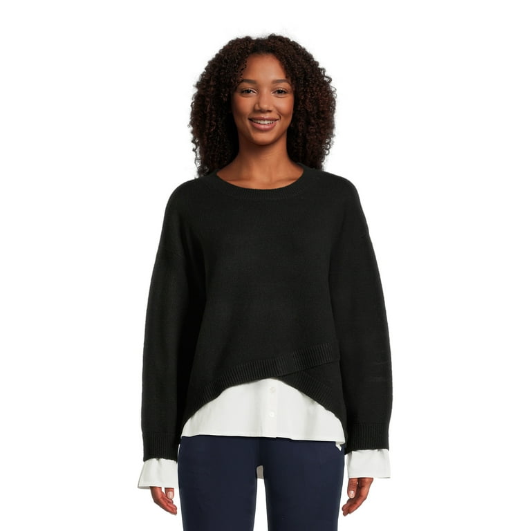 Time and Tru Women s Fine Layered Look Sweater Lightweight Sizes XS XXXL
