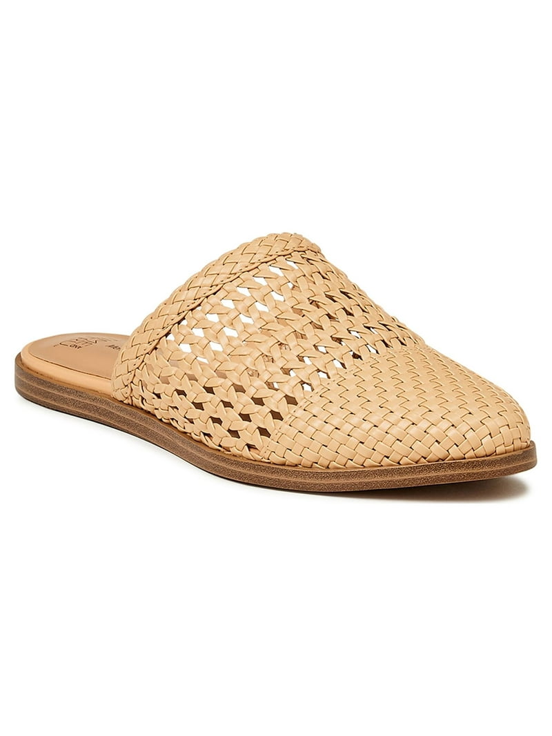 Time and Tru Women's Flat Woven Mules