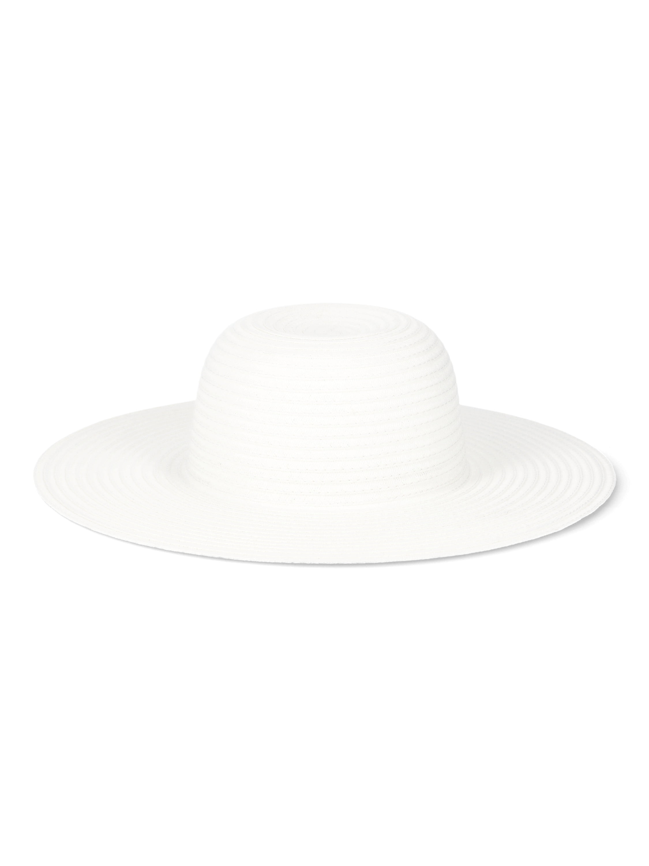 Time and Tru Women’s Floppy Hat, White, One Size Fits Most