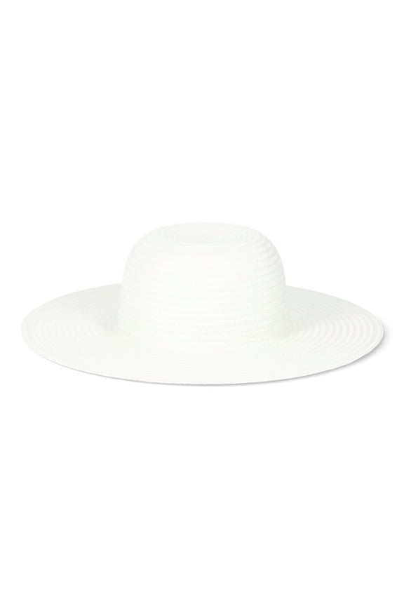 Women’s Floppy Hat, White, One Size Fits Most