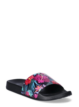 Womens store floral slides