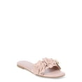 thumbnail image 1 of Time and Tru Womens Floral Slide Sandals, 1 of 6