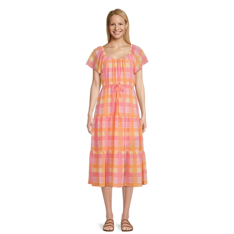 Time and tru 2025 plaid dress