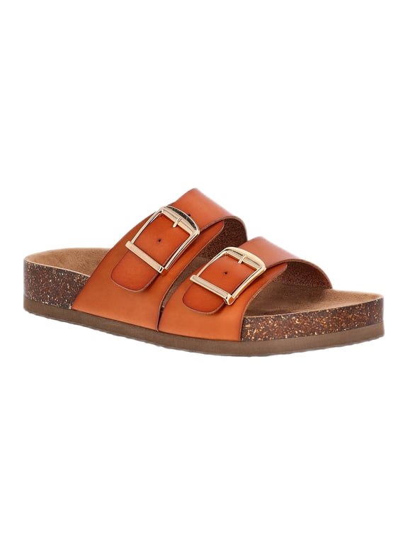 Women's Footbed Slide Sandals, Wide Width Available