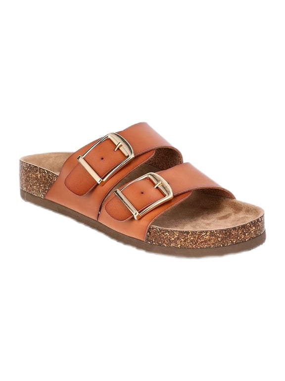 Women's Footbed Slide Sandals, Wide Width Available