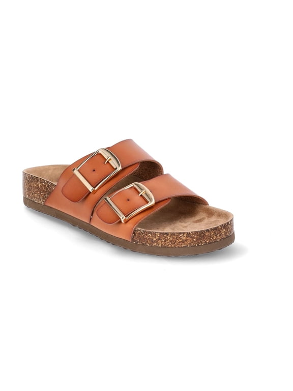 Women's Footbed Slide Sandals, Wide Width Available