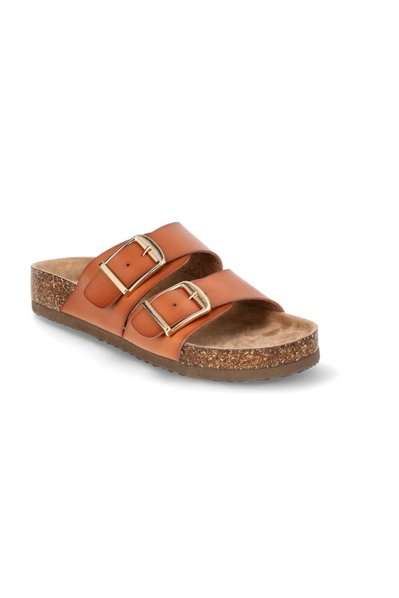 Women's Footbed Slide Sandals, Wide Width Available