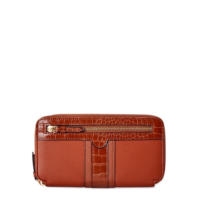 Credit Card Leather Wallet, Pecan Melbourne