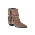 thumbnail image 1 of Time and Tru Women's Foldover Slouch Boots with Fringe, 1 of 5