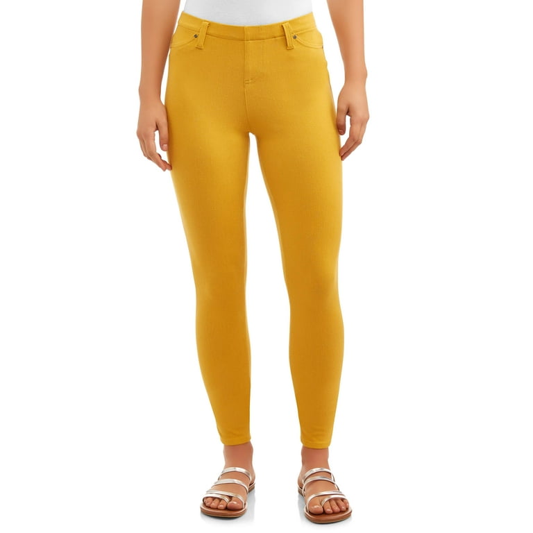 Womens mustard jeggings deals