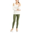thumbnail image 1 of Time and Tru Women's Full Length Soft Knit Color Jeggings, 1 of 5