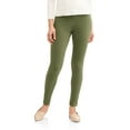 thumbnail image 1 of Time and Tru Women's Full Length Soft Knit Color Jeggings, 1 of 5