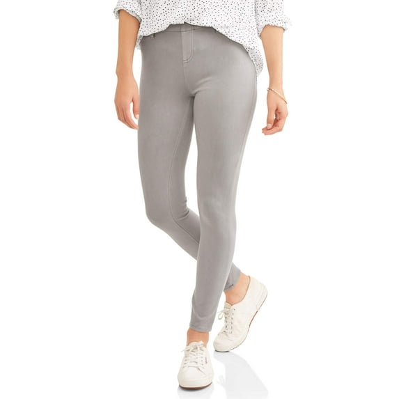 Time and Tru Women's Full Length Soft Knit Color Jeggings