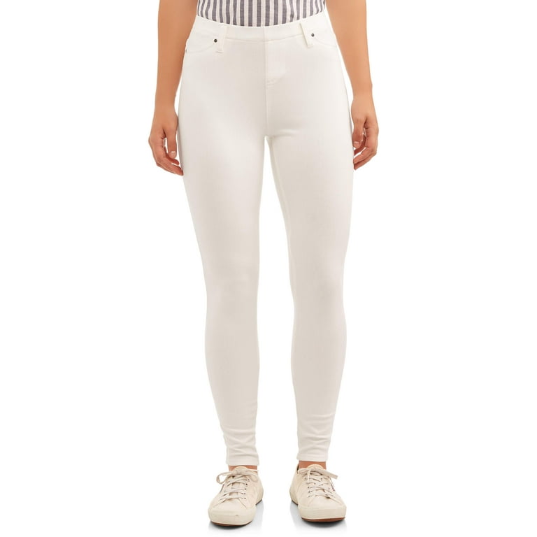 Time and tru white jeggings hot sale