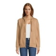 Time and Tru Women's Full Zip Fleece Jacket with Pockets, Sizes XSXXXL