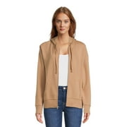 Time and Tru Women's Full Zip Fleece Jacket with Pockets, Sizes XS-XXXL