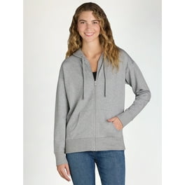 Grey zip up hoodie walmart online