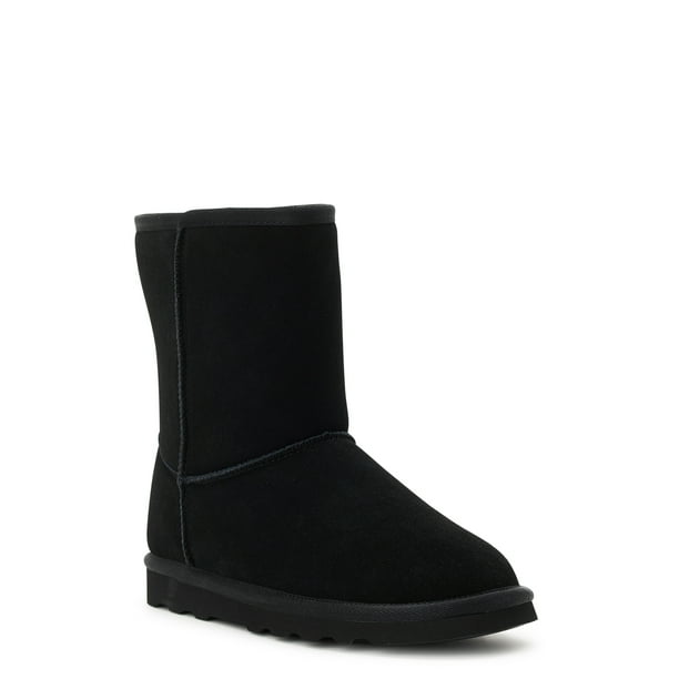 Time and Tru Women's Genuine Suede Boots, Wide Width Available ...