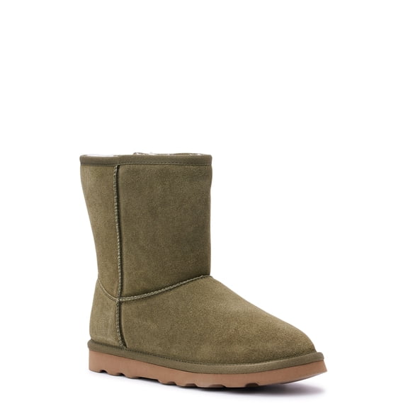 Time and Tru Women's Genuine Suede Boots, Wide Width Available