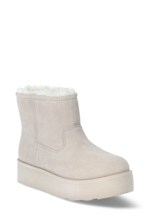 Women's Genuine Suede Platform Cozy Boots, Sizes 6-11