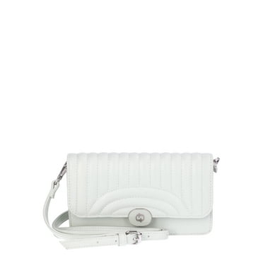 Time and Tru Women's Gigi Quilted Flap Top Wallet, Seafoam