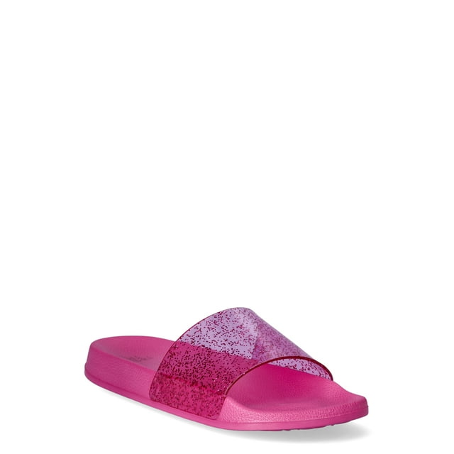 Time and Tru Women's Glitter Slide Sandals - Walmart.com