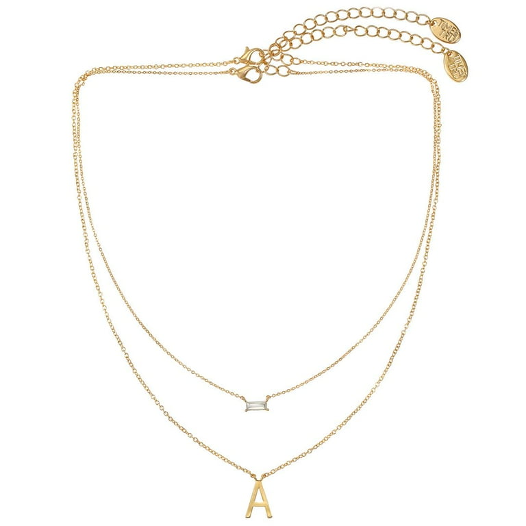Time and tru initial necklace deals