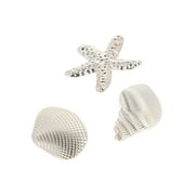 TIME AND TRU Women’s Gold Tone Metal Sealife Hair Clips Set, 3-Piece