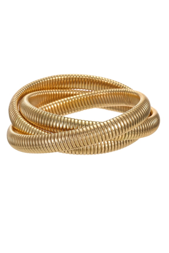 Women's Gold-Tone Twist Bangle Bracelet, 1 Piece