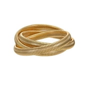 Time and Tru Womens Gold-Tone Twist Bangle Bracelet, 1 Piece