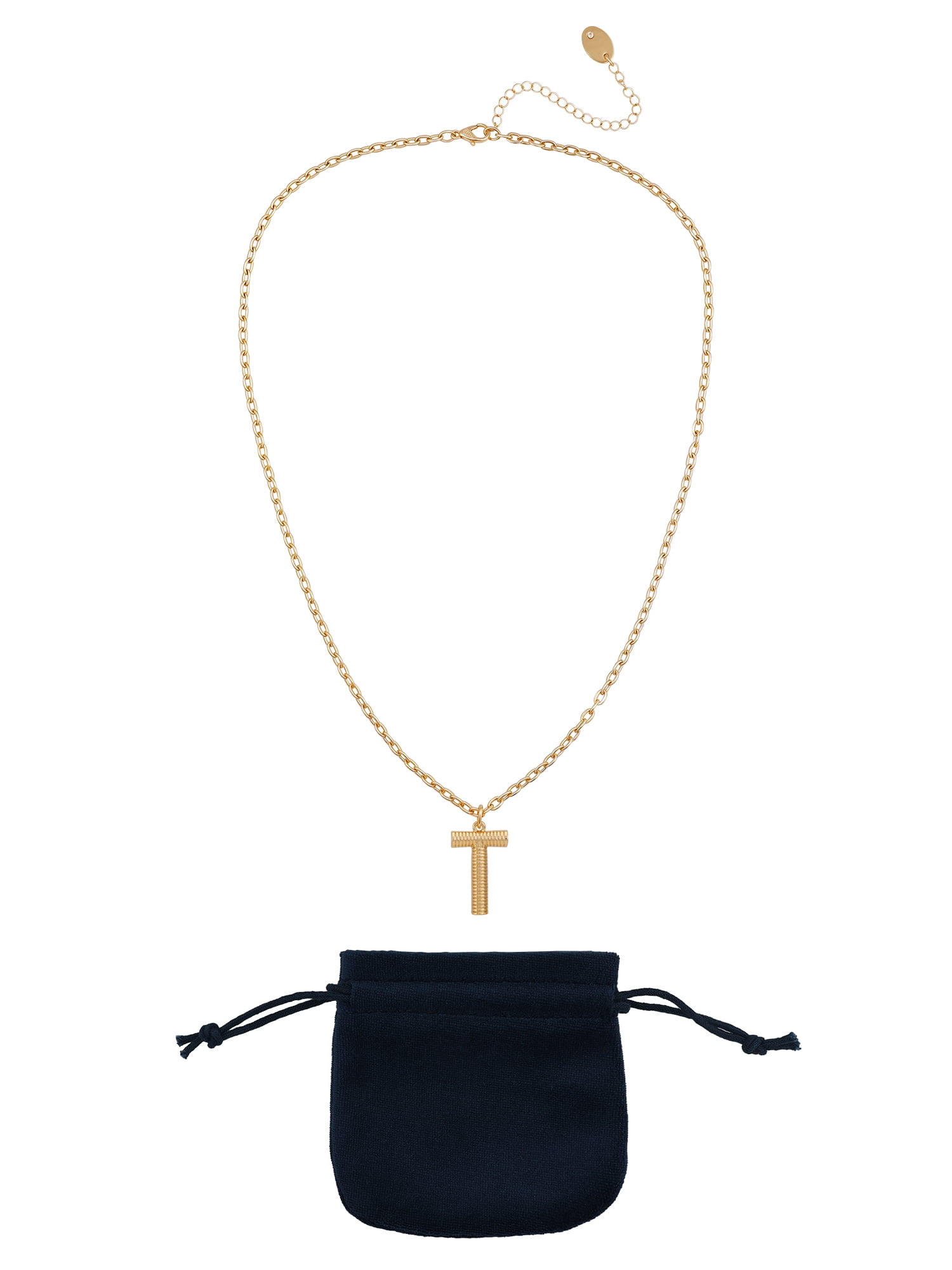 Time and Tru Goldtone Initial K Necklace – Everyday Elegance