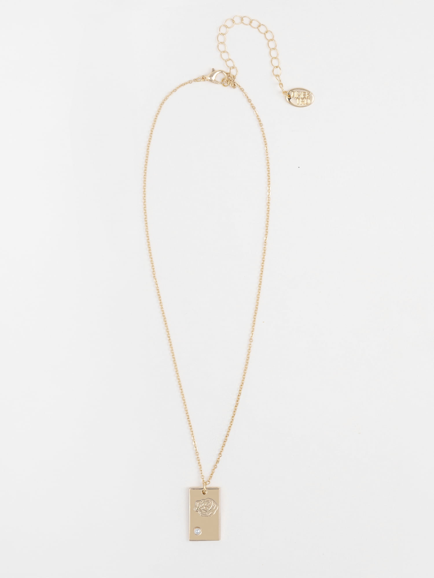 Time and Tru Women's Goldtone Necklace, June Birthstone