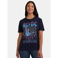 thumbnail image 1 of Time and Tru Women's AC/DC Let There Be Rock Graphic Tee, Sizes XS-XXXL, 1 of 5