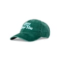 thumbnail image 1 of Time and Tru Women's Green Embroidered Love that for You Washed Cotton Twill Baseball Hat Blossom, 1 of 3